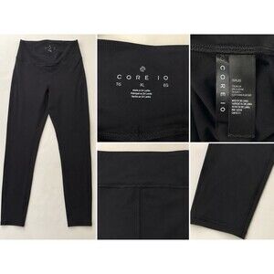 CORE IO Black AthleticWomen's  Leggings Fit Adult Size xl